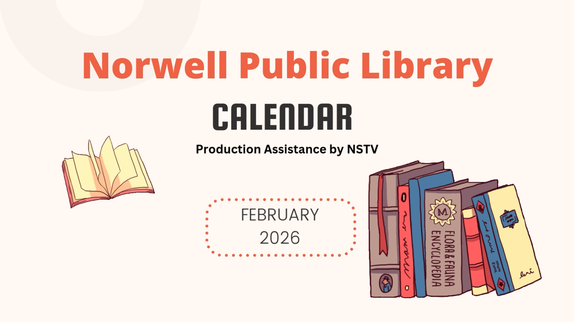 Thumbnail image for Norwell Public Library February 2026 Calendar