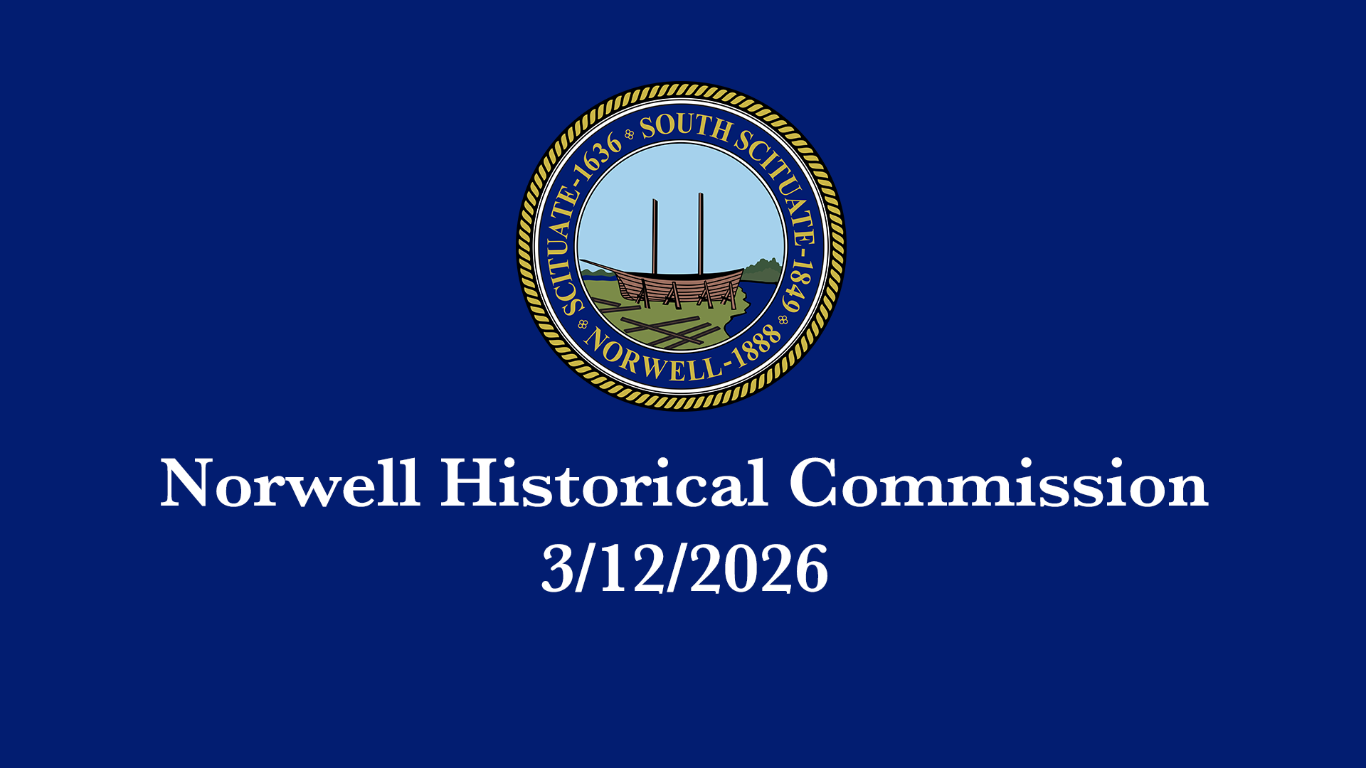 Thumbnail image for Norwell Historical Commission: 3/12/2026